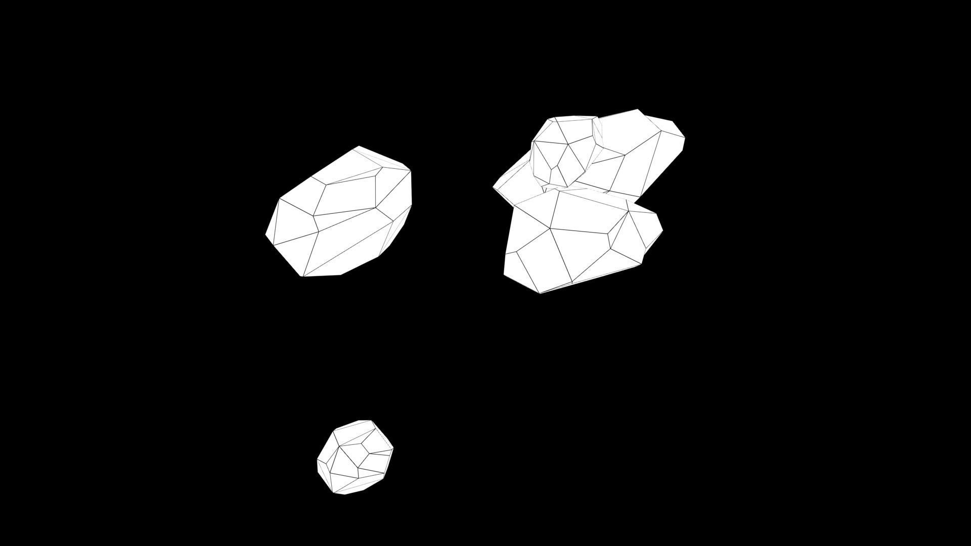 gem stone Low-poly 3D model_8