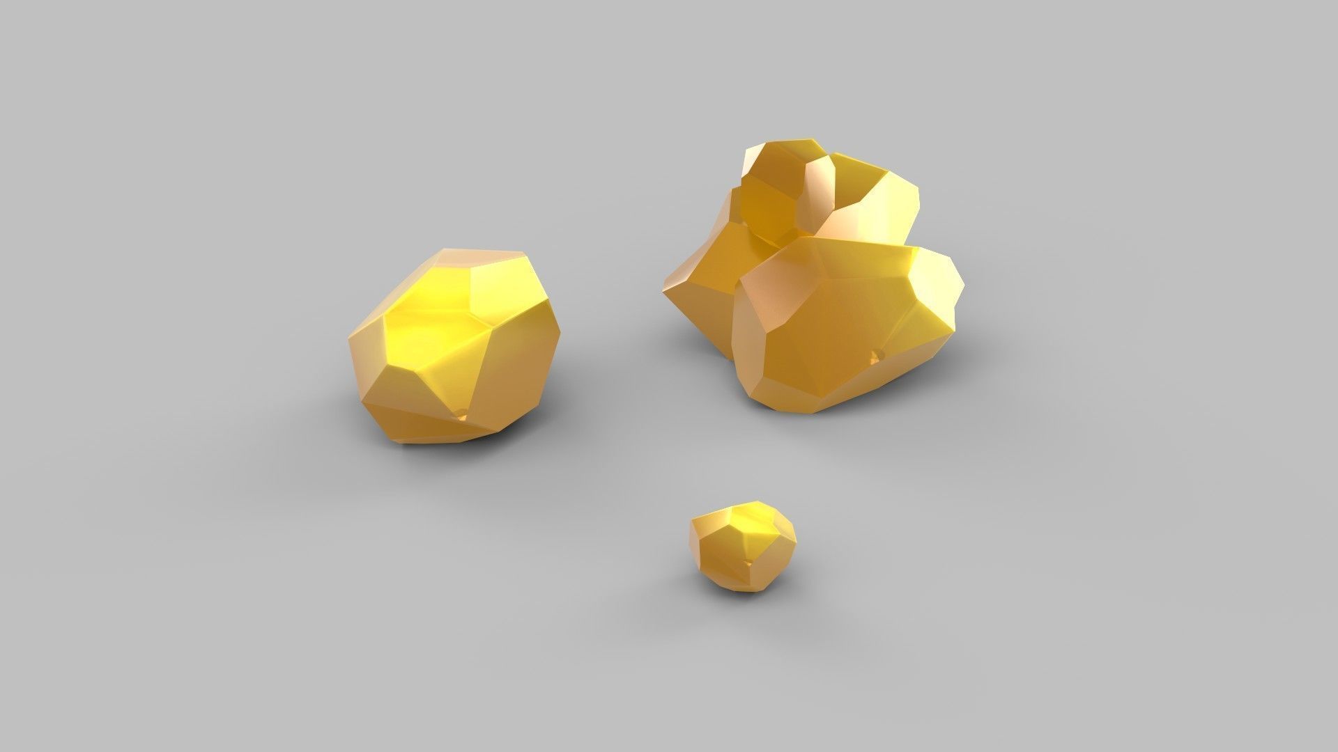 gem stone Low-poly 3D model_5