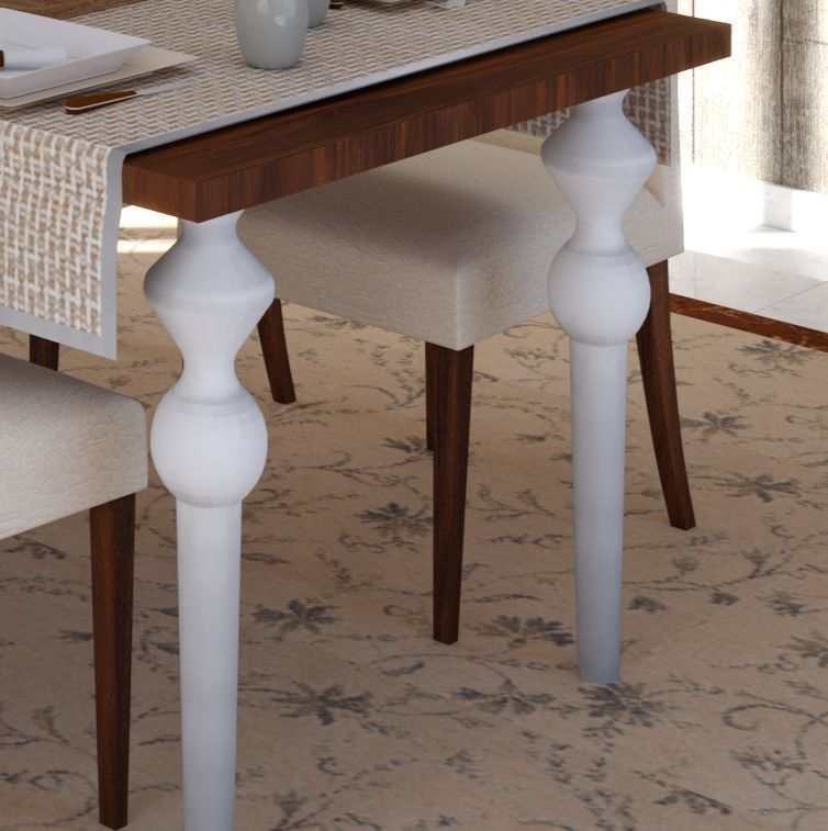 Dining Room Scene Free 3D model_4