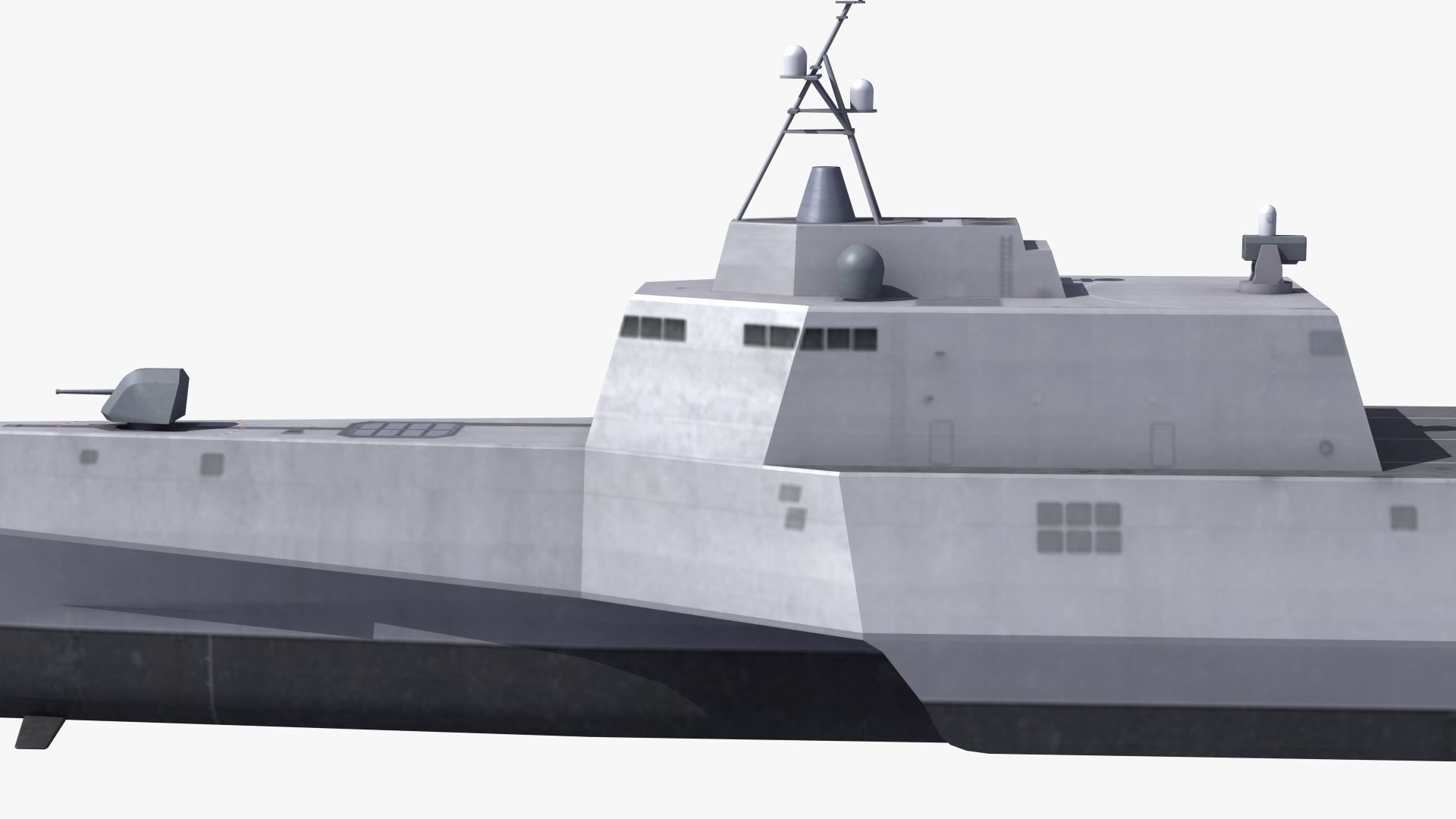 LCS-6 USS Jackson LOD1 Low-poly 3D model_20