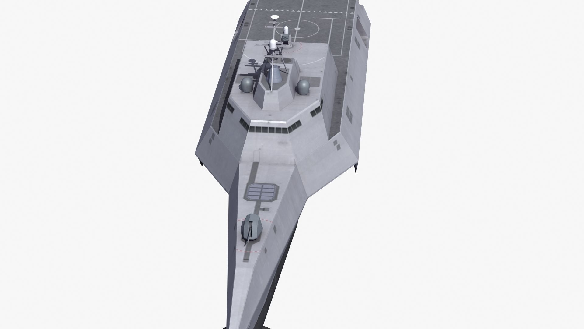 LCS-6 USS Jackson LOD1 Low-poly 3D model_18