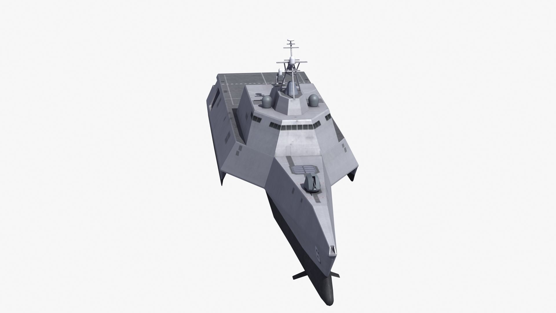 LCS-6 USS Jackson LOD1 Low-poly 3D model_31