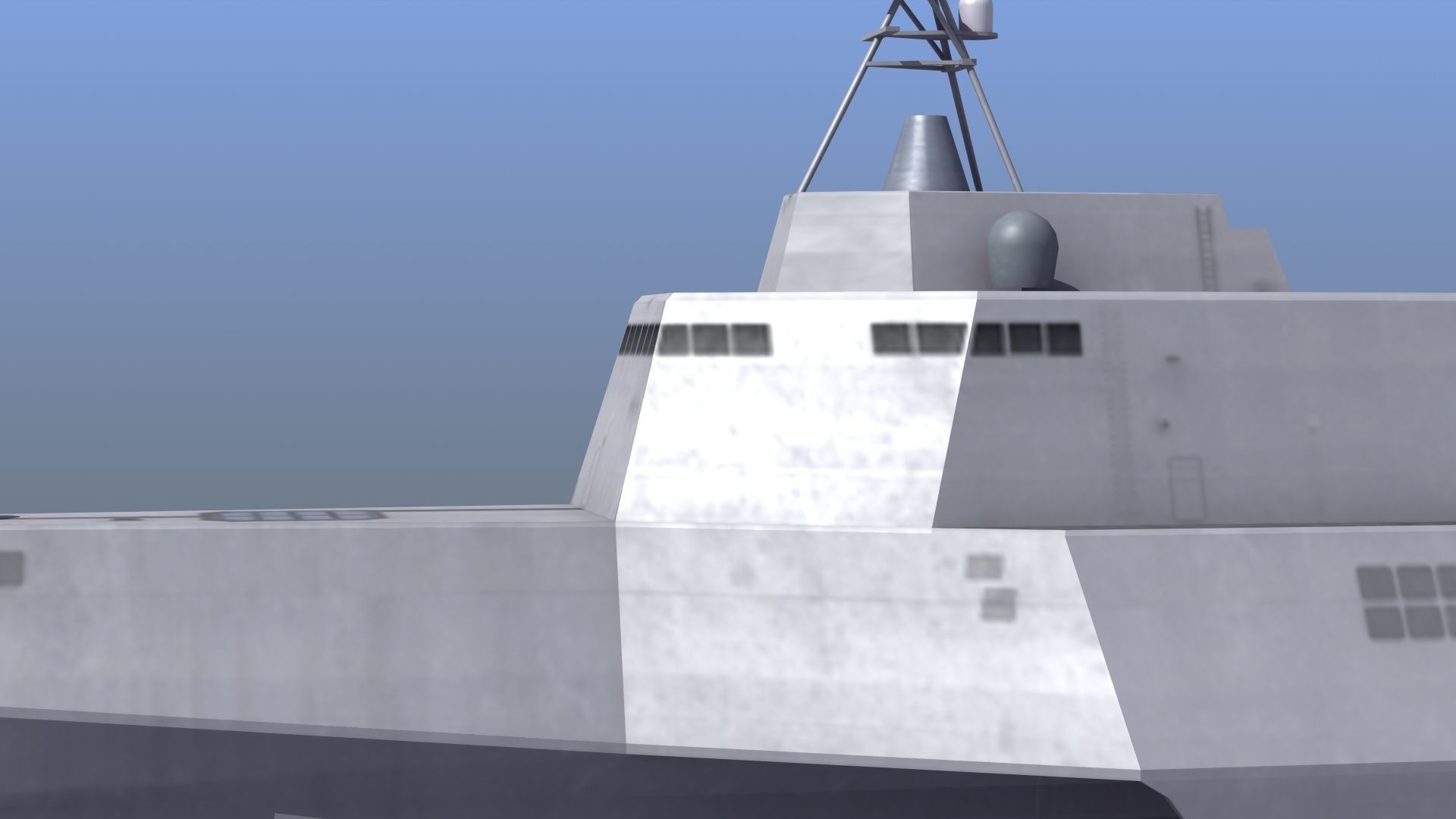 LCS-6 USS Jackson LOD1 Low-poly 3D model_4