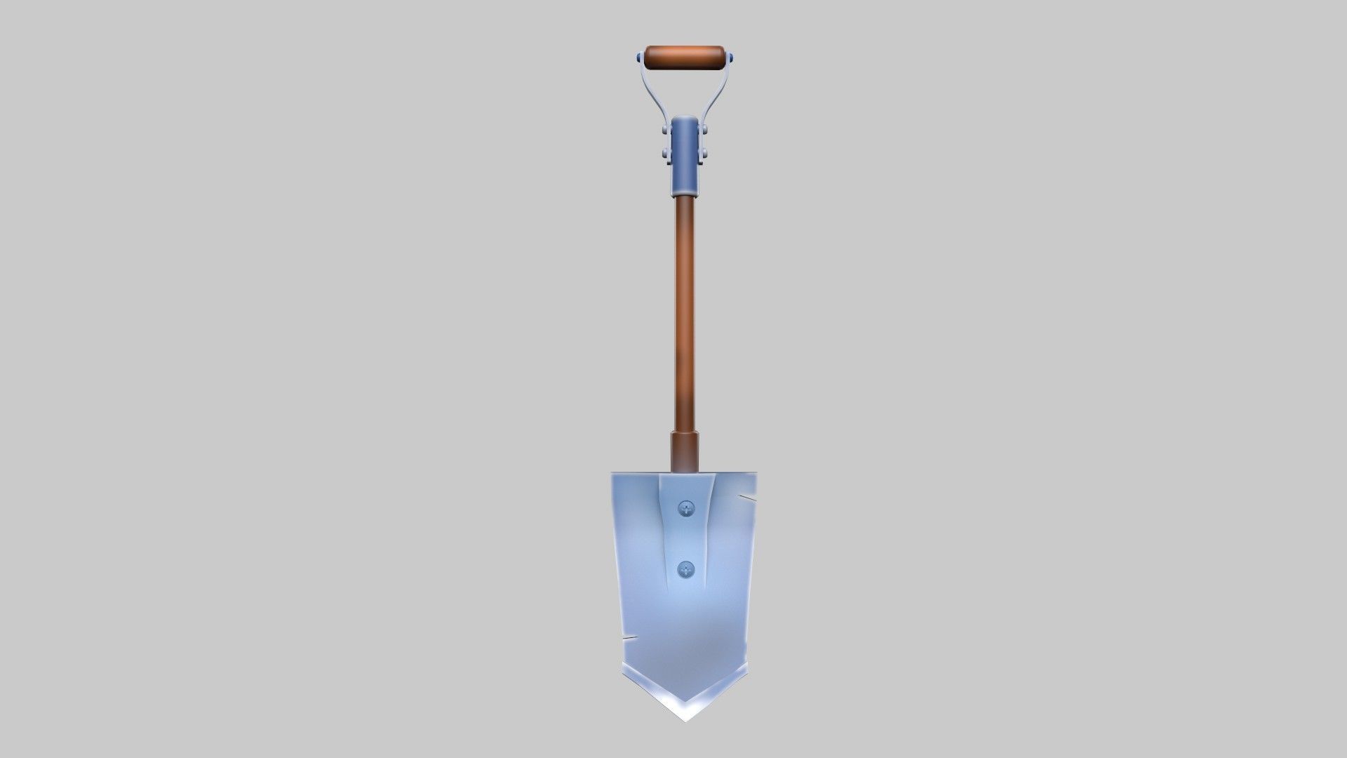shovel Low-poly 3D model_1