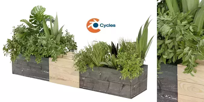 Collection plant vol 332 - blender model 