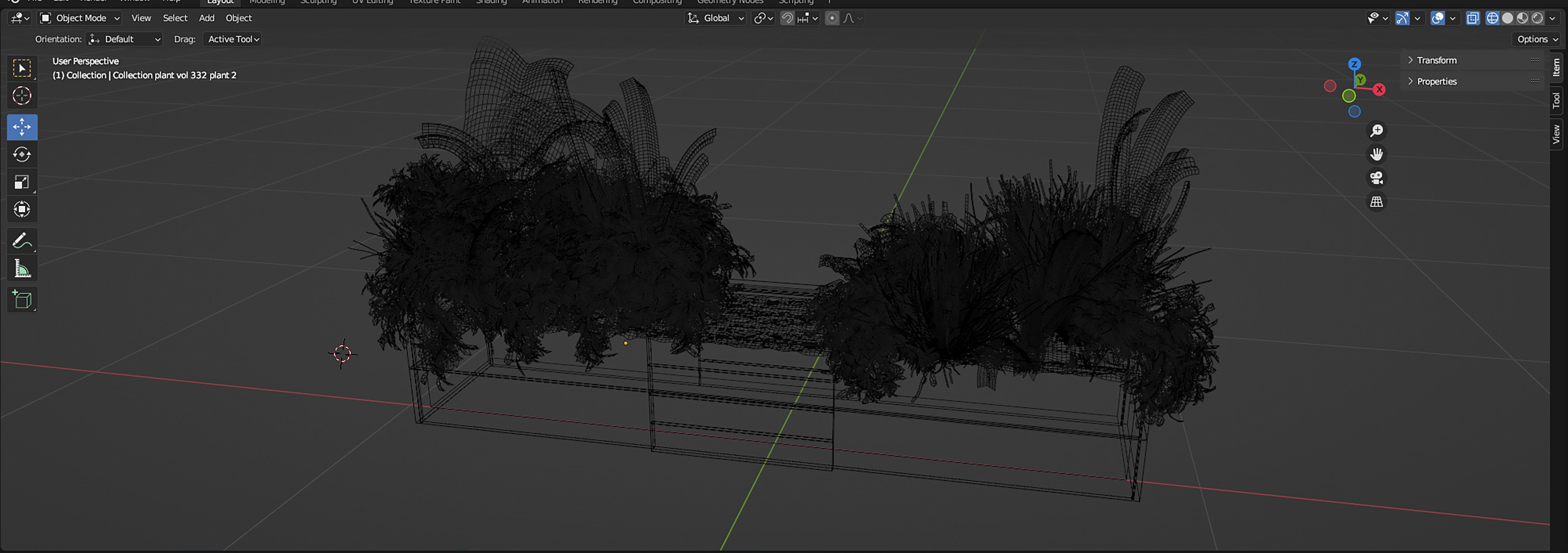 Collection plant vol 332 - blender model  3D model_7
