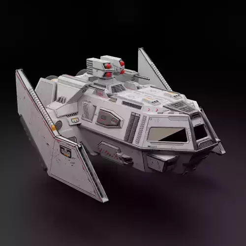 Lowpoly Sci-Fi Spaceship