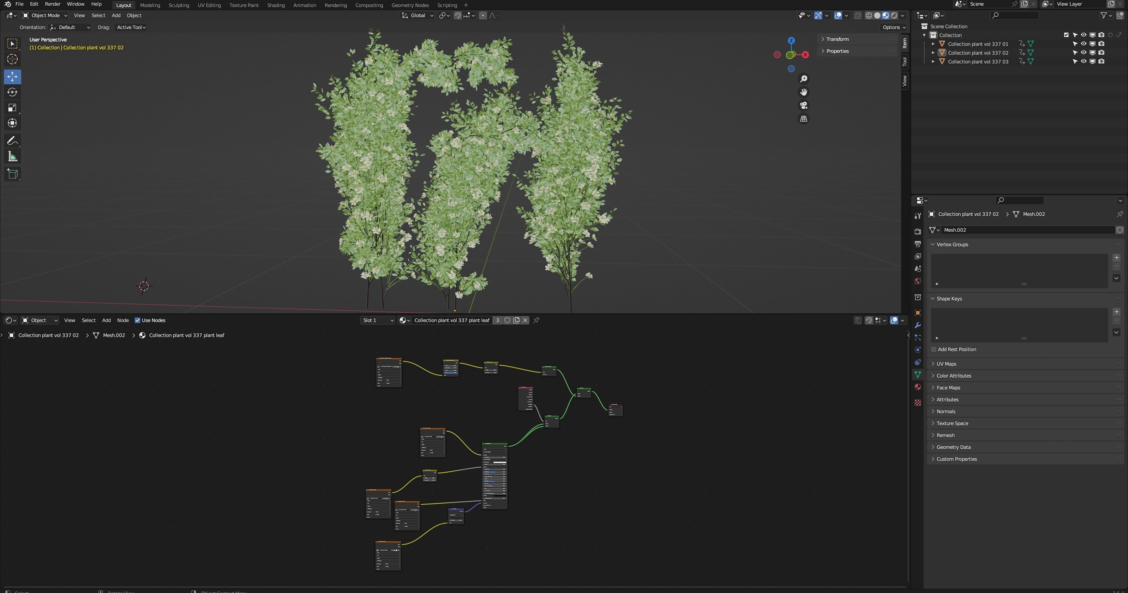 Collection plant vol 337 - blender model  3D model_6