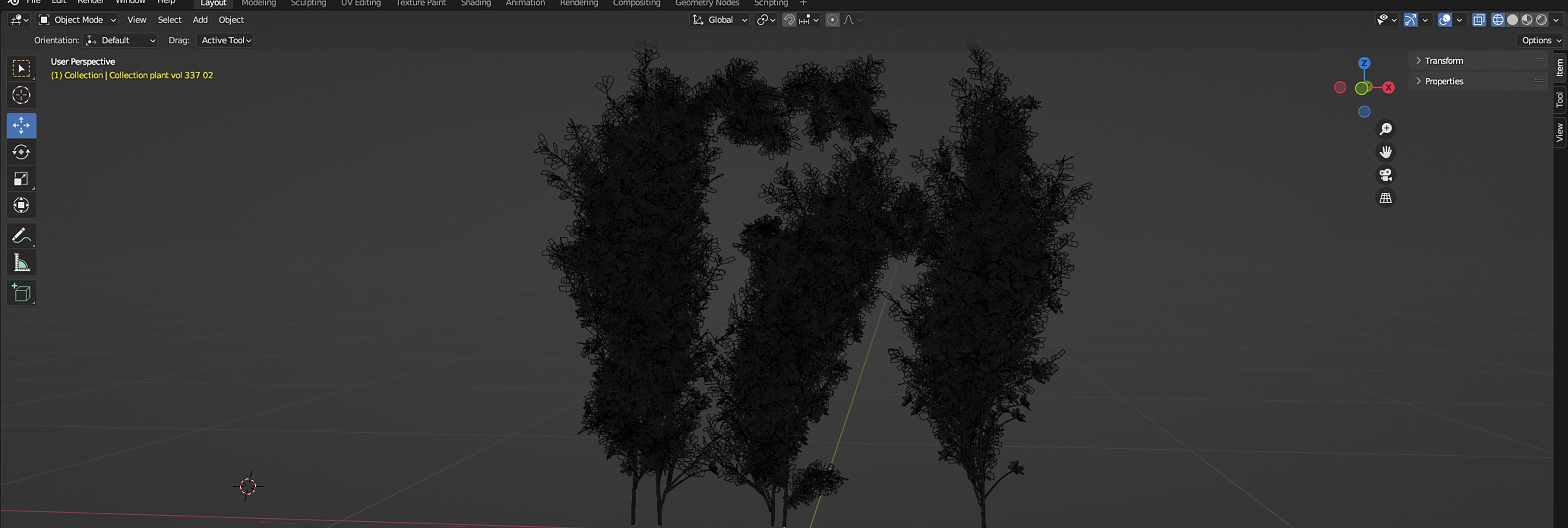Collection plant vol 337 - blender model  3D model_7