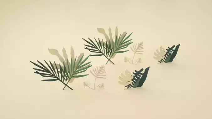 Stylized Plant Leaf Grass