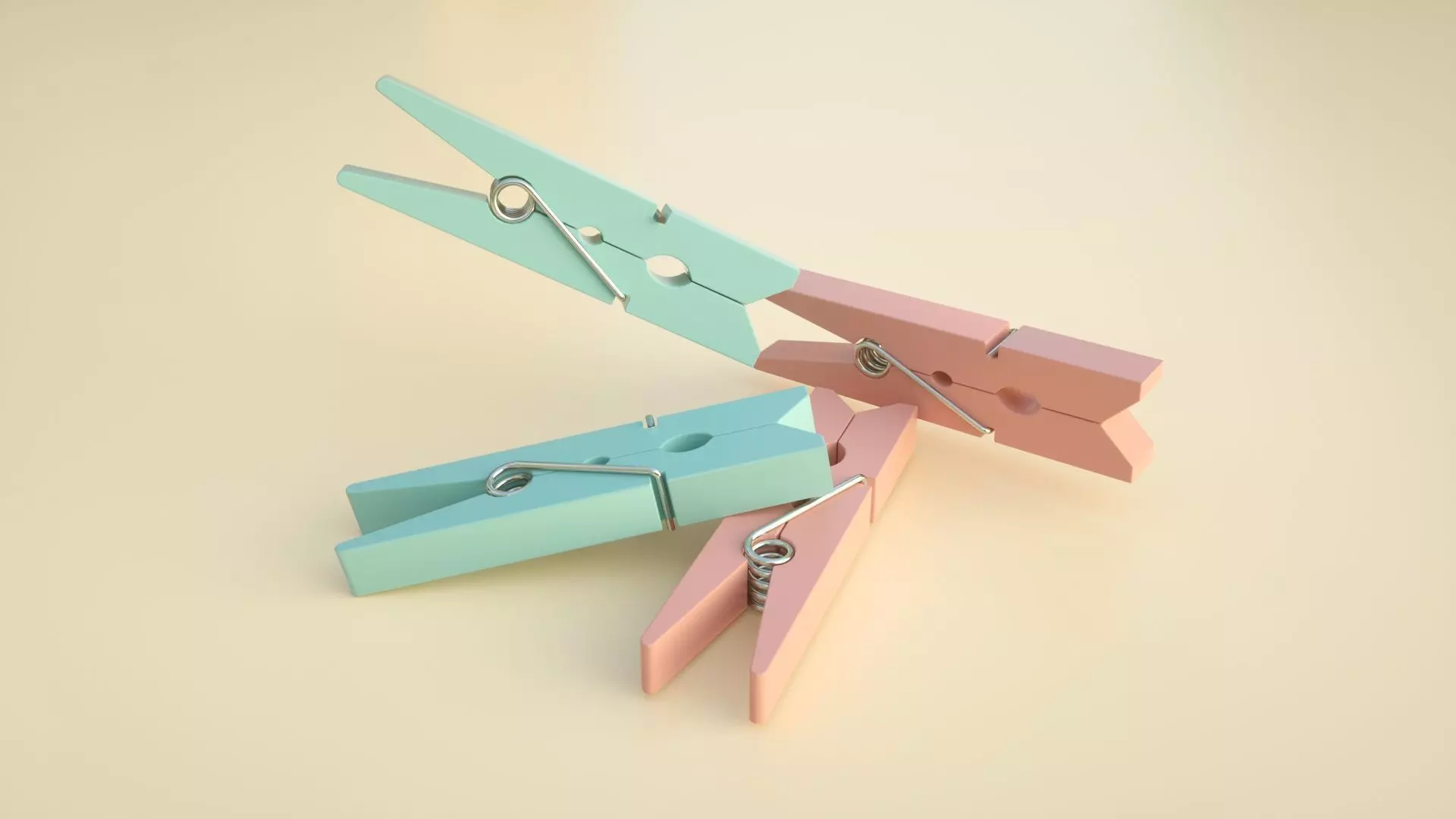 Clip Clothes clip 3D model_0