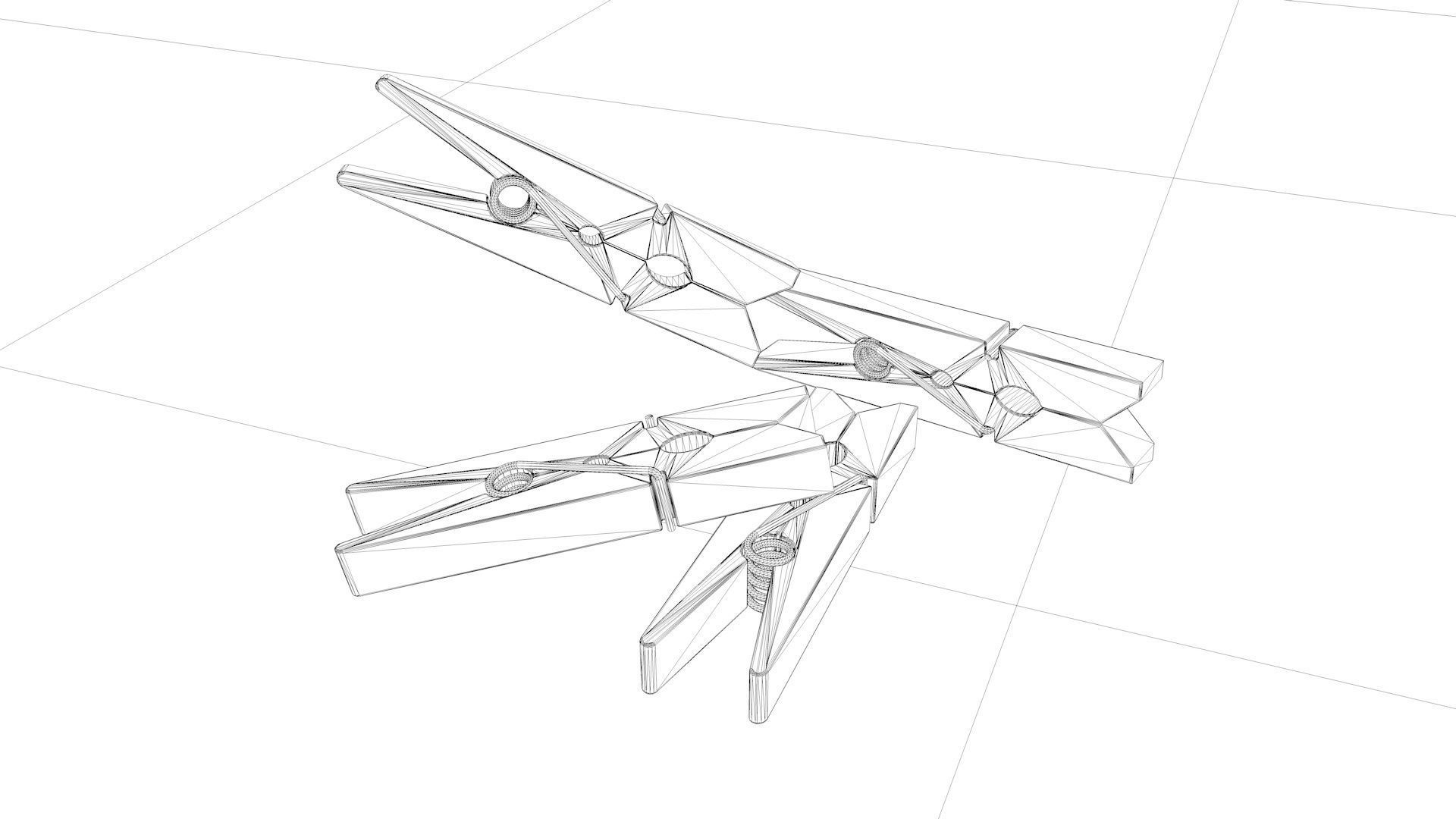 Clip Clothes clip 3D model_1