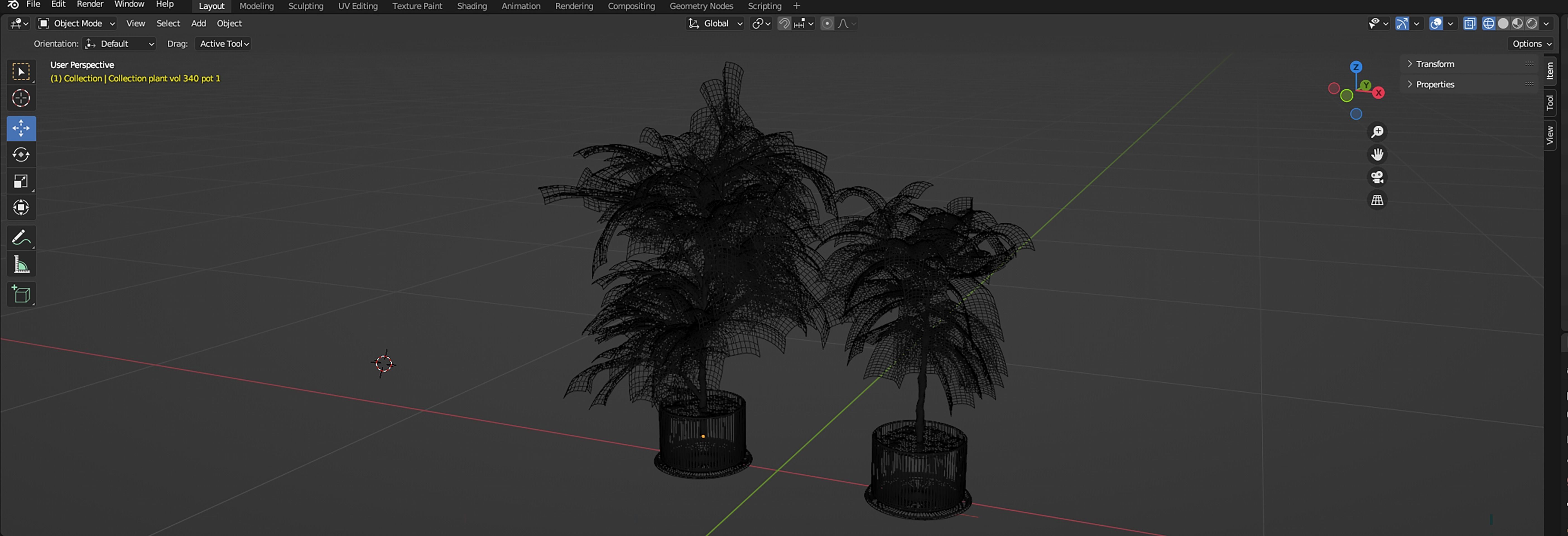 Collection plant vol 340  - blender model  3D model_7
