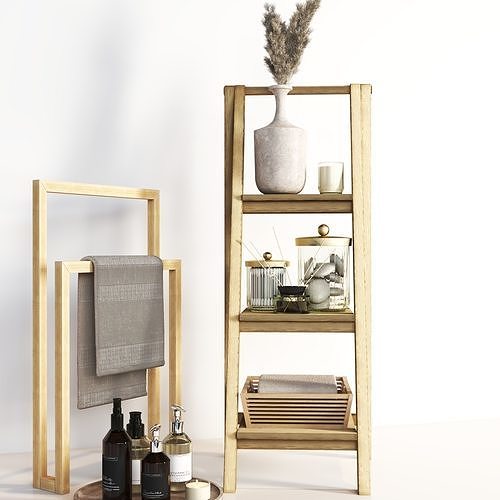 Bathroom accessories 02 3D model