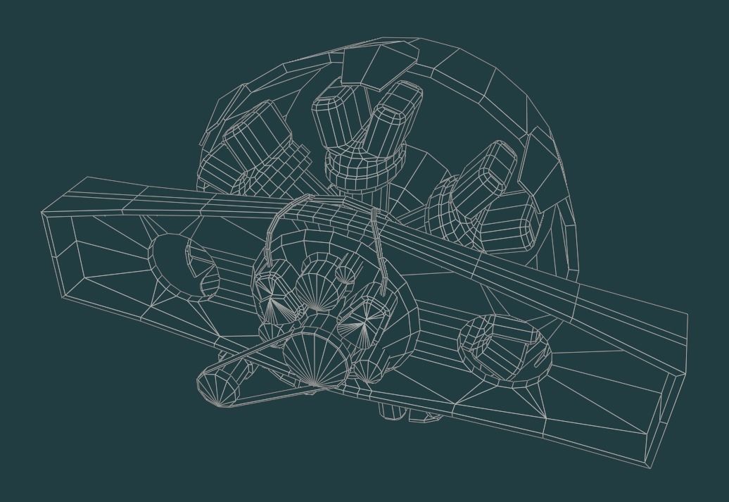 M2 Light Tank Low-poly 3D model_25