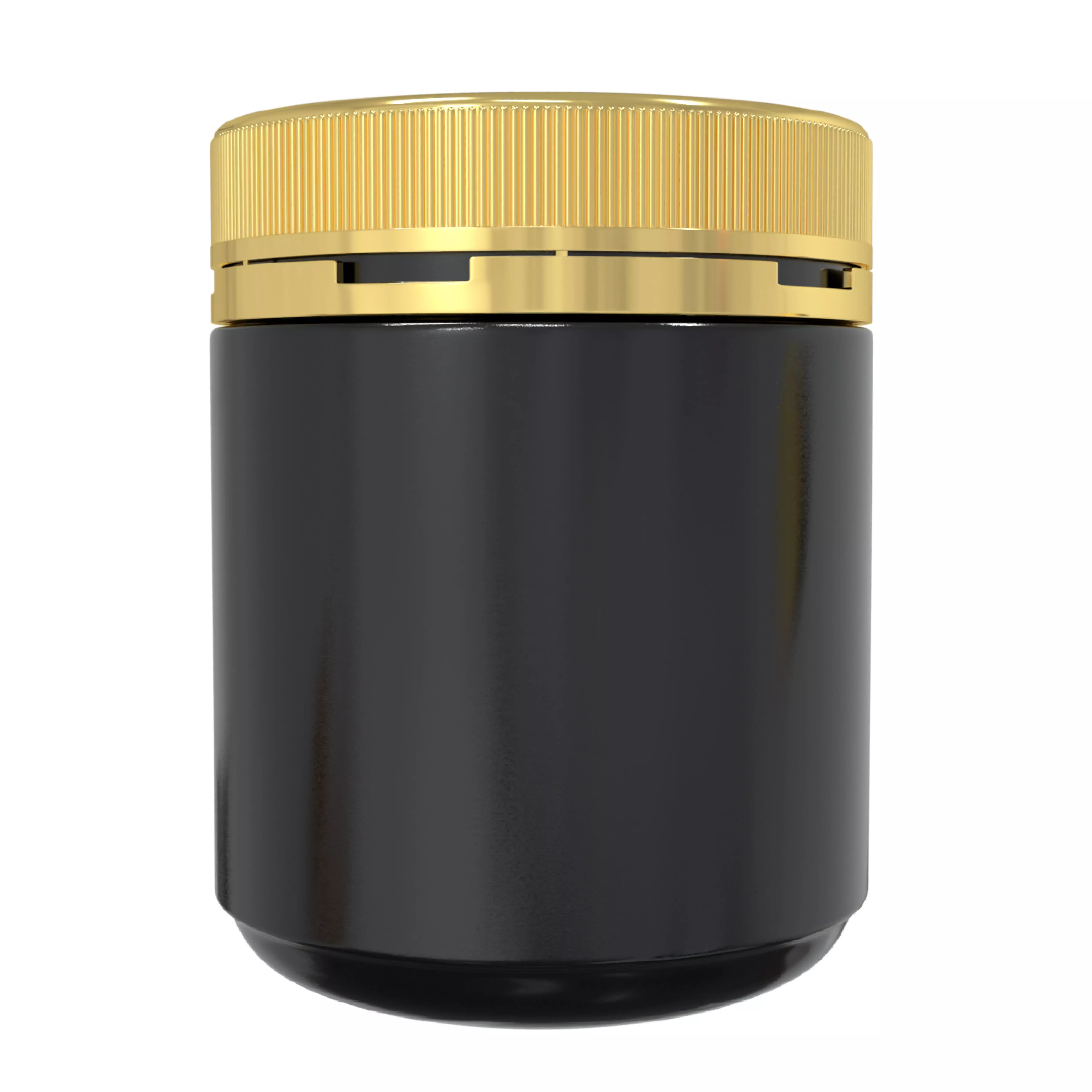 Supplement Bottle with 3D Product Mockup 3D model_0