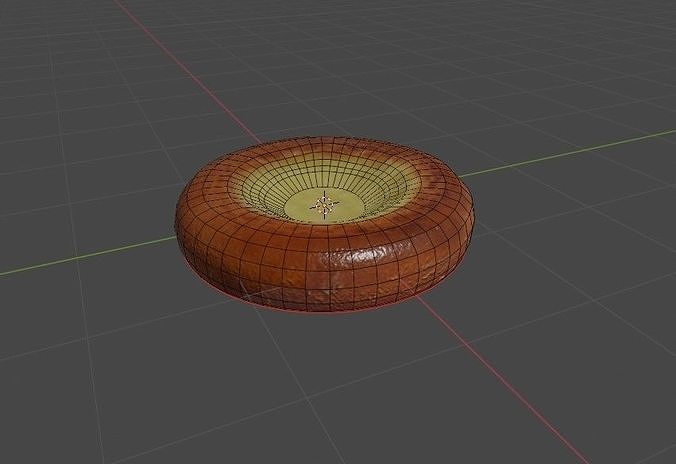 Custard  Cream Buns Low-poly 3D model 7