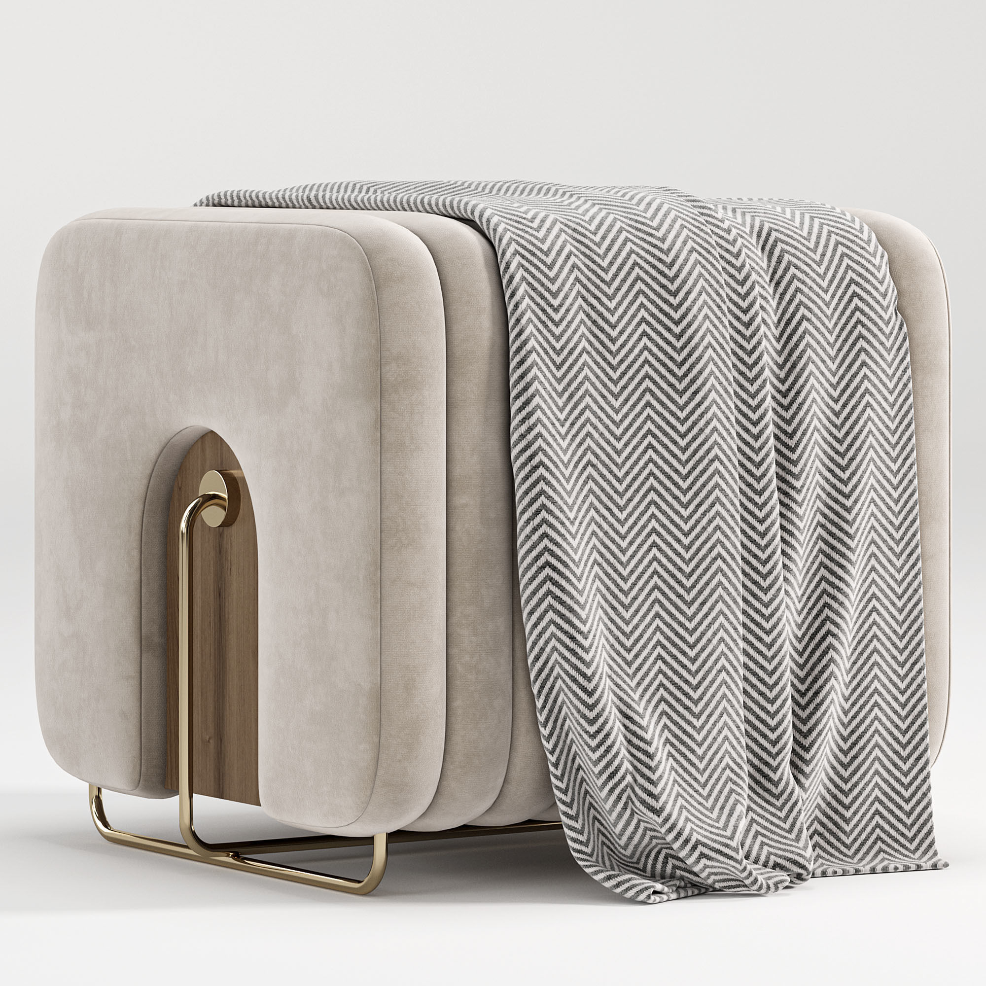 Rivers Stool By Mezzo Collection 3D model | CGTrader