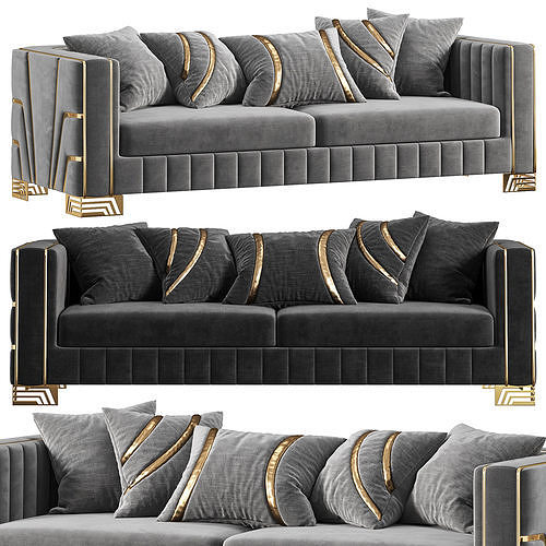 Hermes Salon Takimi Sofa 3D model