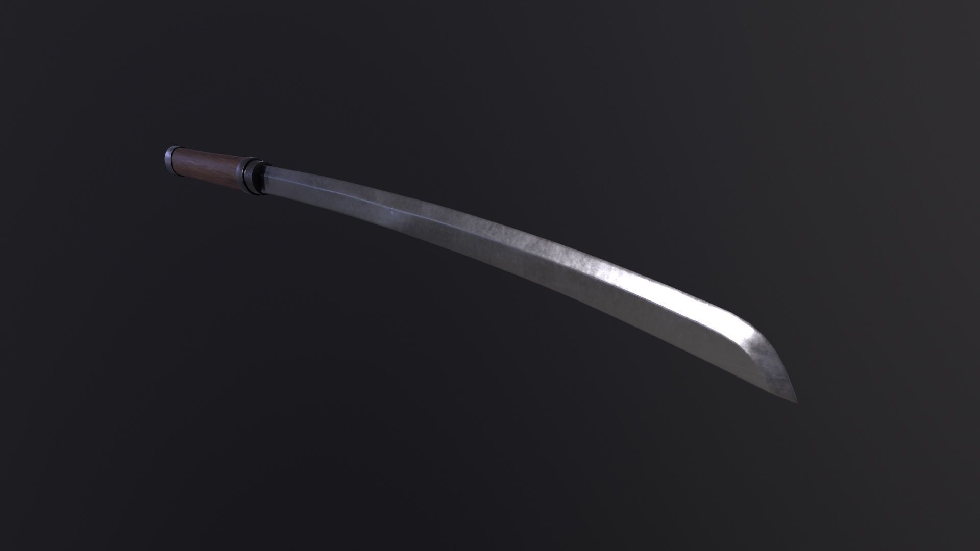 Ninja sword 3D Model Low-poly 3D model_5