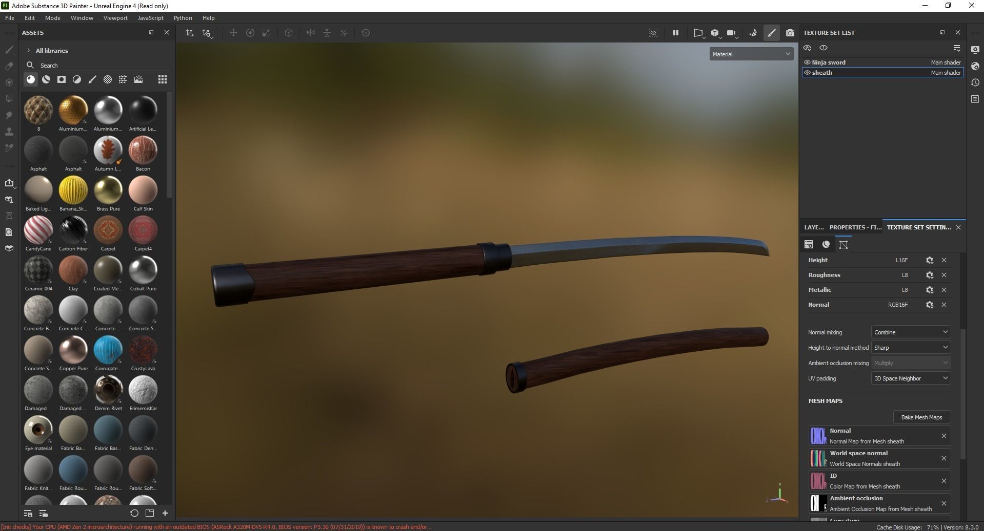 Ninja sword 3D Model Low-poly 3D model_7