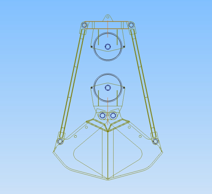 Clamshell buckets 3D model_4