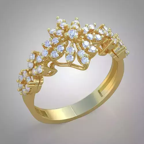 Diamond ring 0382 3D printable model