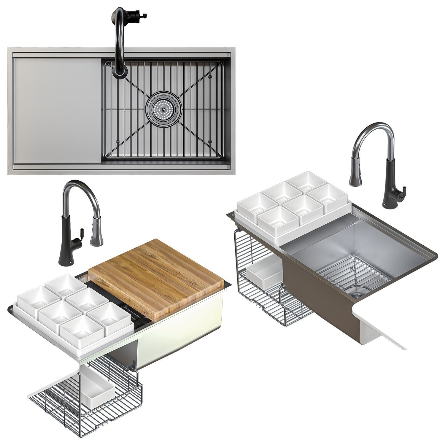 Kohler sink set2 3D model_1