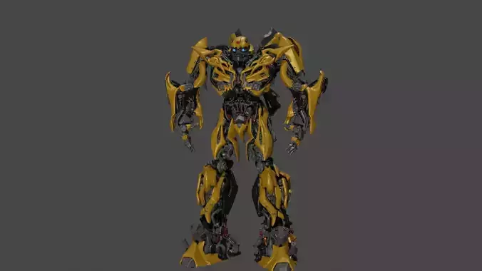 Bumblebee rigged 3d model Free 3D model