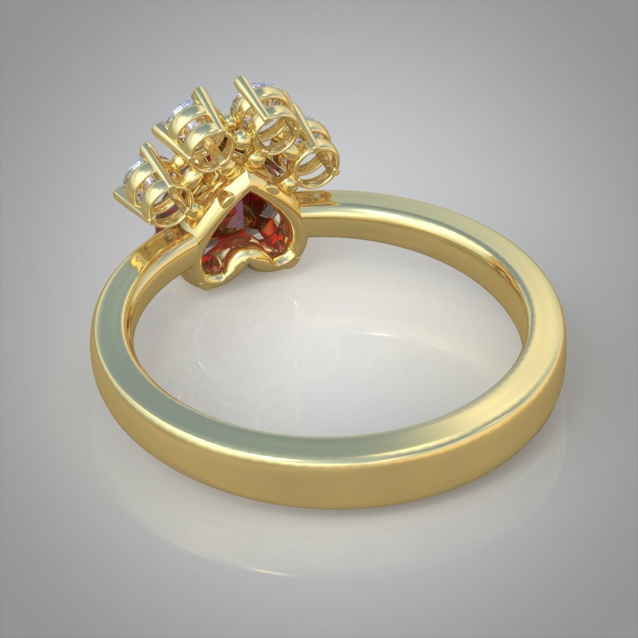 Diamond ring 0388 3D printable model10 3D print model_11