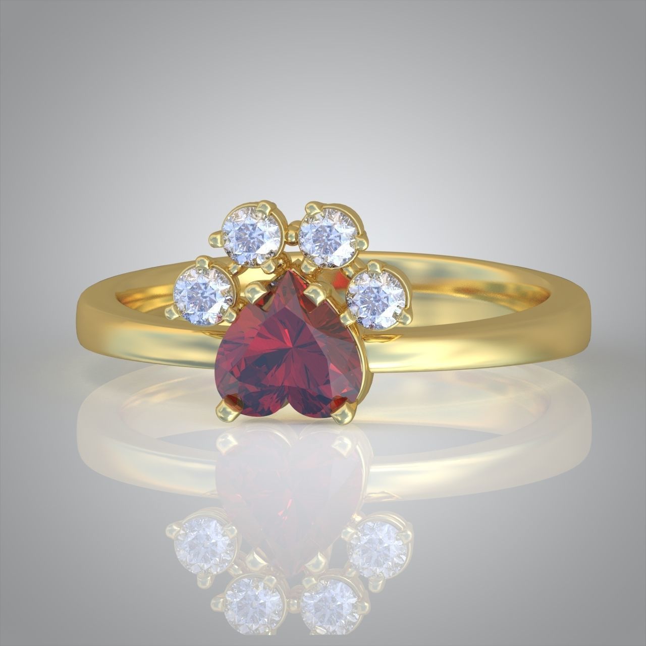 Diamond ring 0388 3D printable model10 3D print model_7