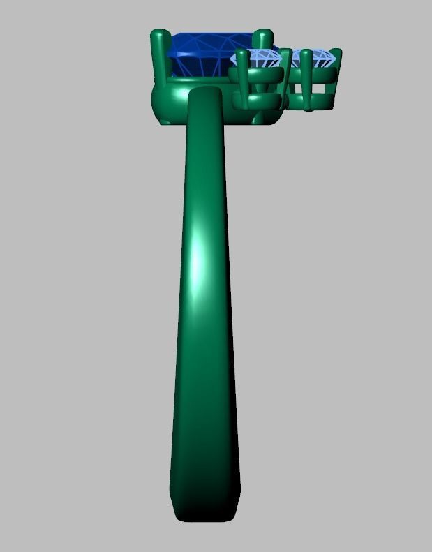 Diamond ring 0388 3D printable model10 3D print model_13