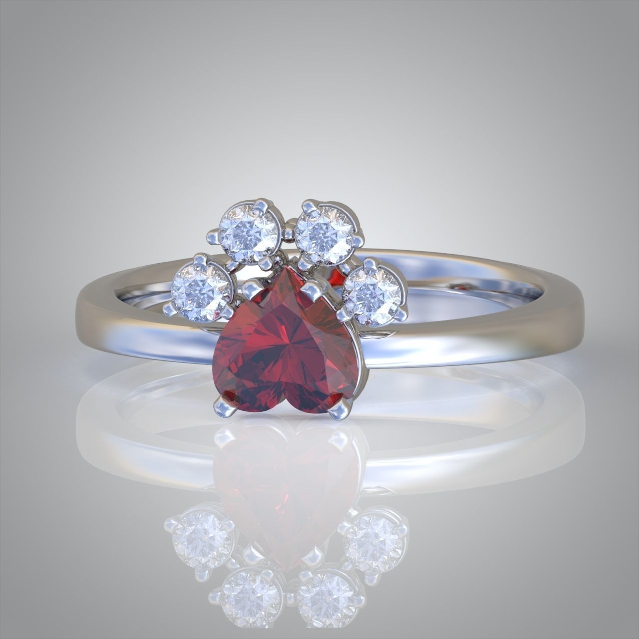 Diamond ring 0388 3D printable model10 3D print model_6