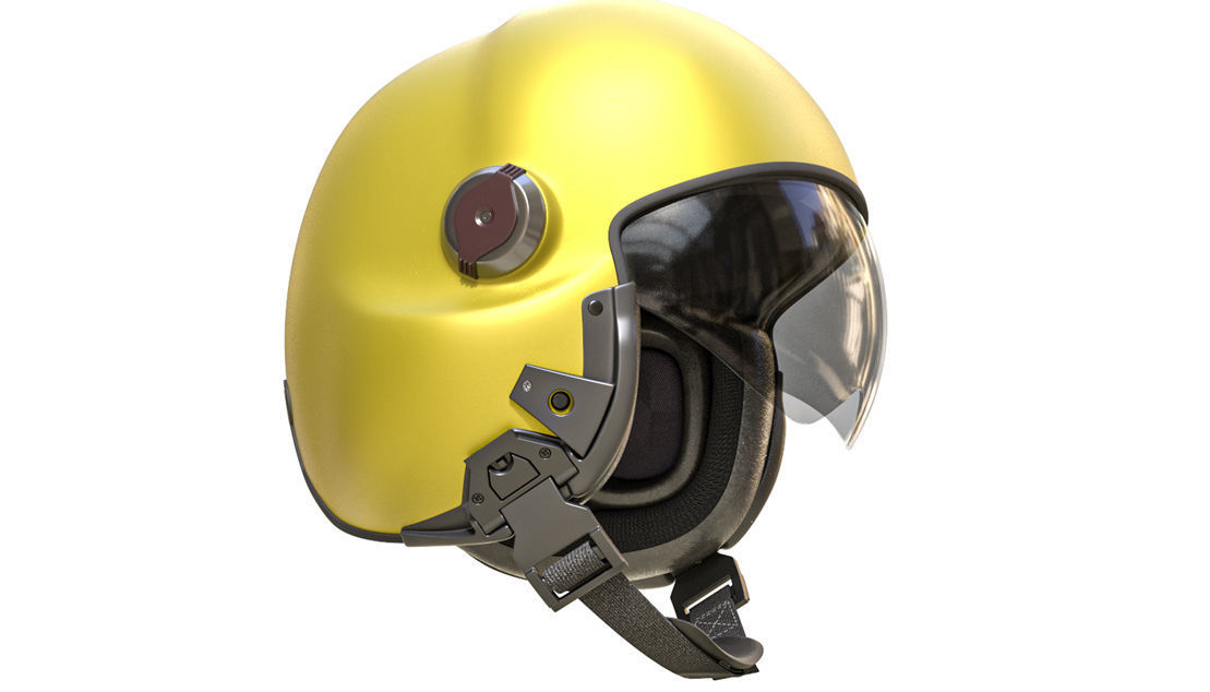 Msa gallet lh050 Pilot Helmet 3D model_1