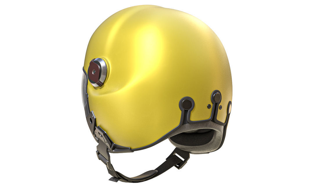 Msa gallet lh050 Pilot Helmet 3D model_4