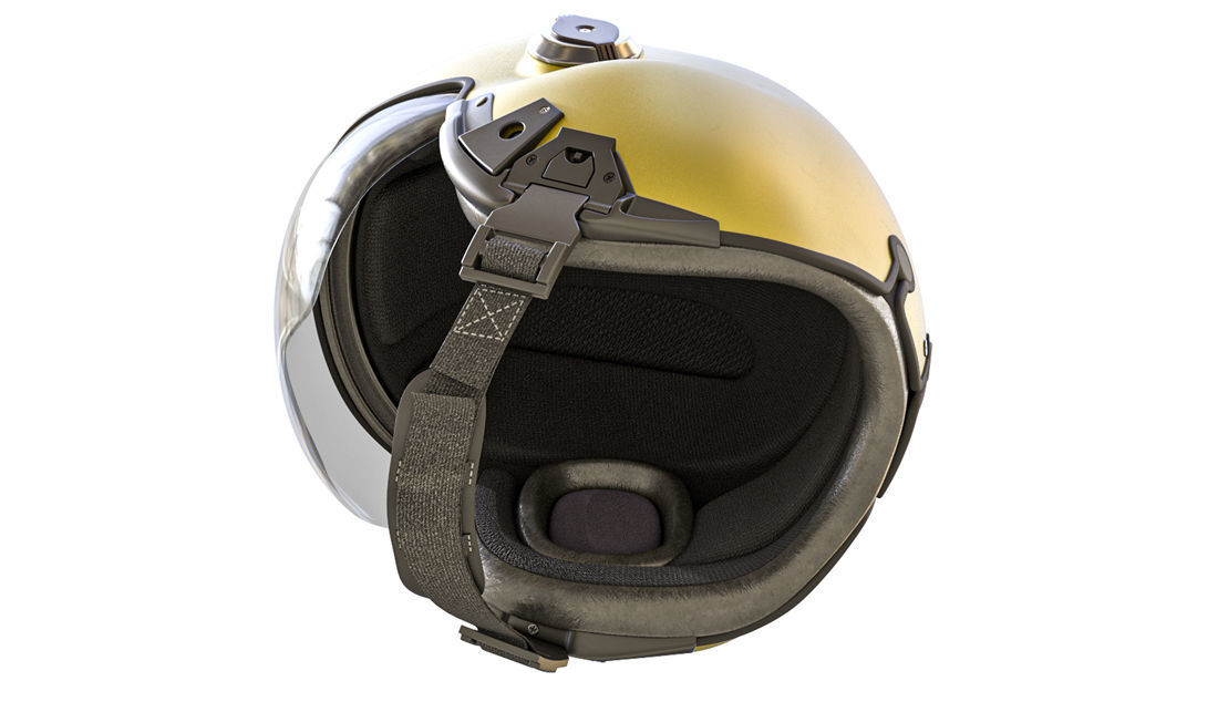 Msa gallet lh050 Pilot Helmet 3D model_3