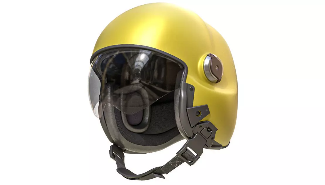 Msa gallet lh050 Pilot Helmet 3D model_0