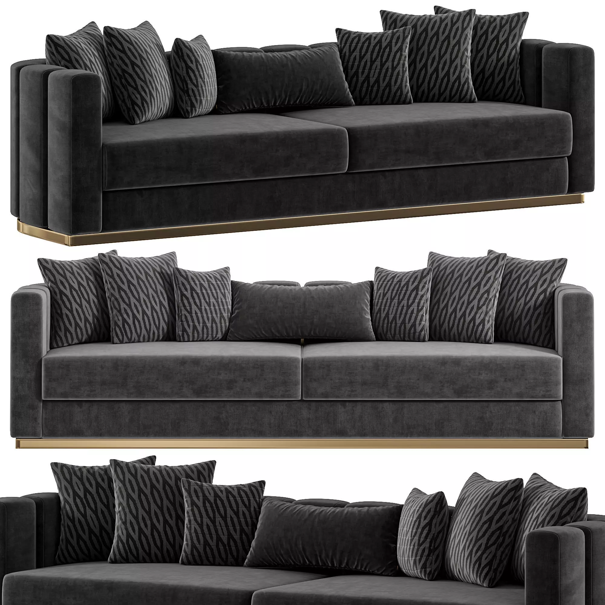 Tesla Sofa By Evgor Luxury 3D model