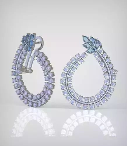 Earring model 0276 3D printable model13-