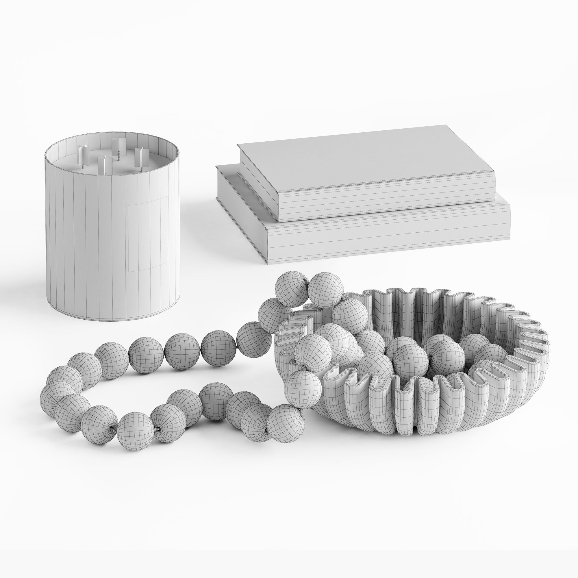 Coffee table decor 03 3D model_4