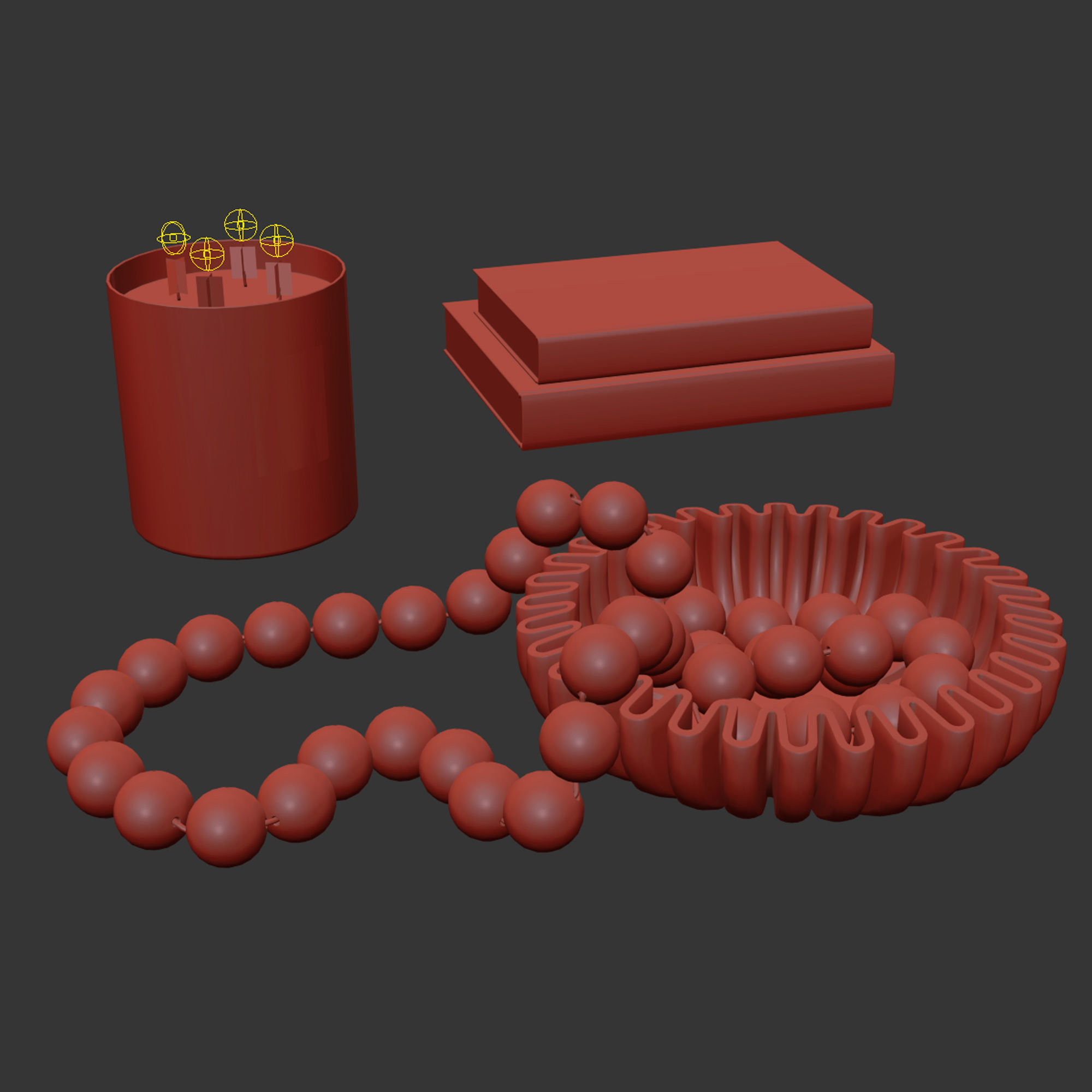 Coffee table decor 03 3D model_10