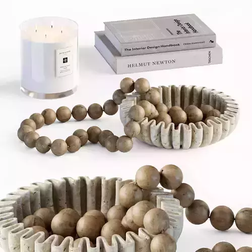 Coffee table decor 03 3D model