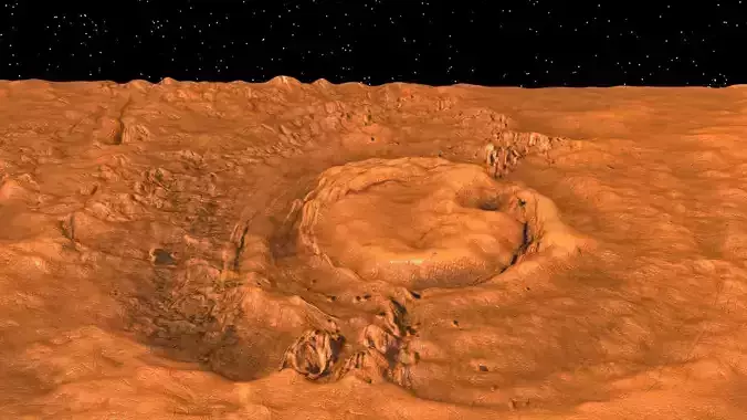 Mars Volcano 3D model