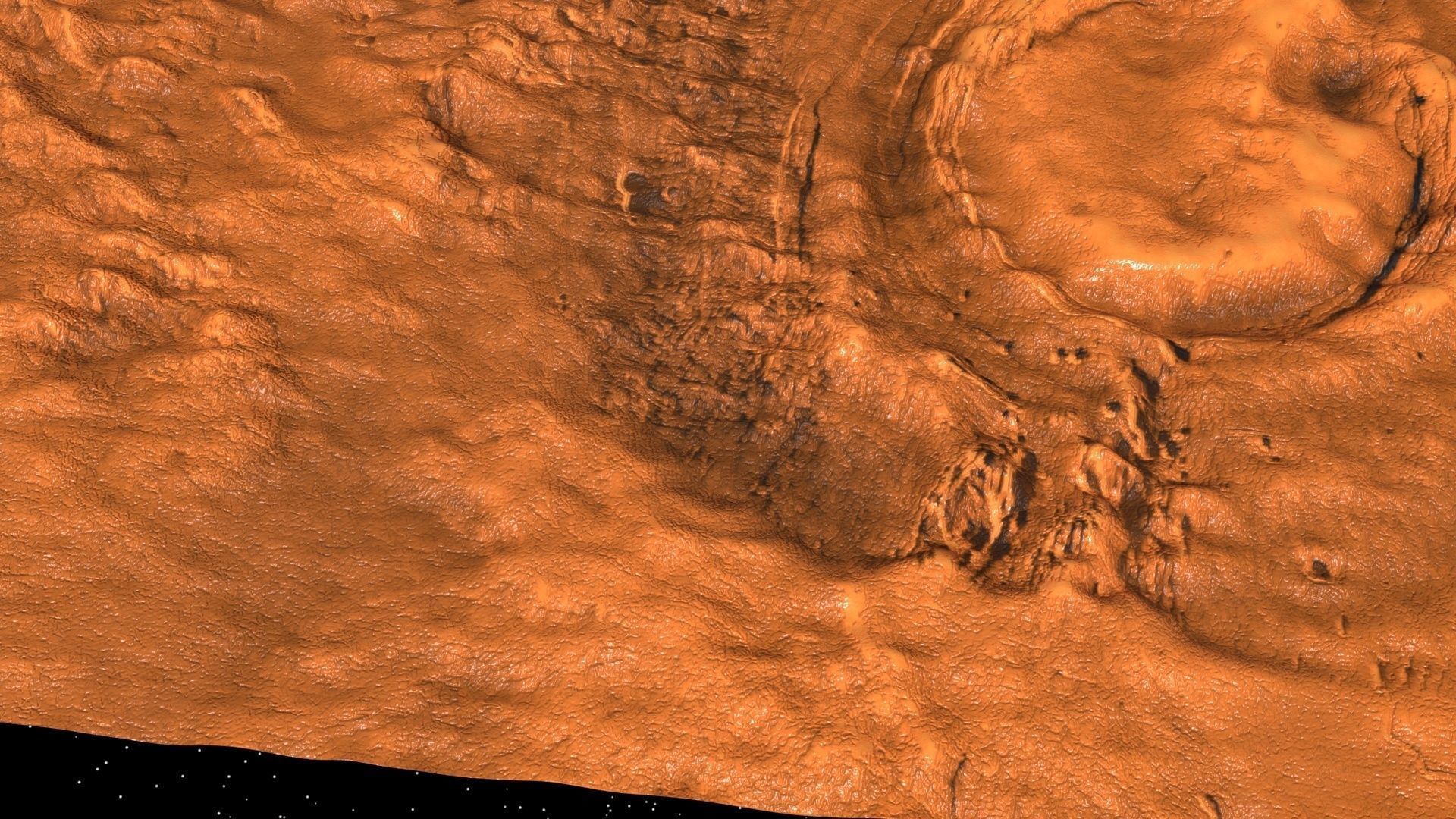 Mars Volcano 3D model_4