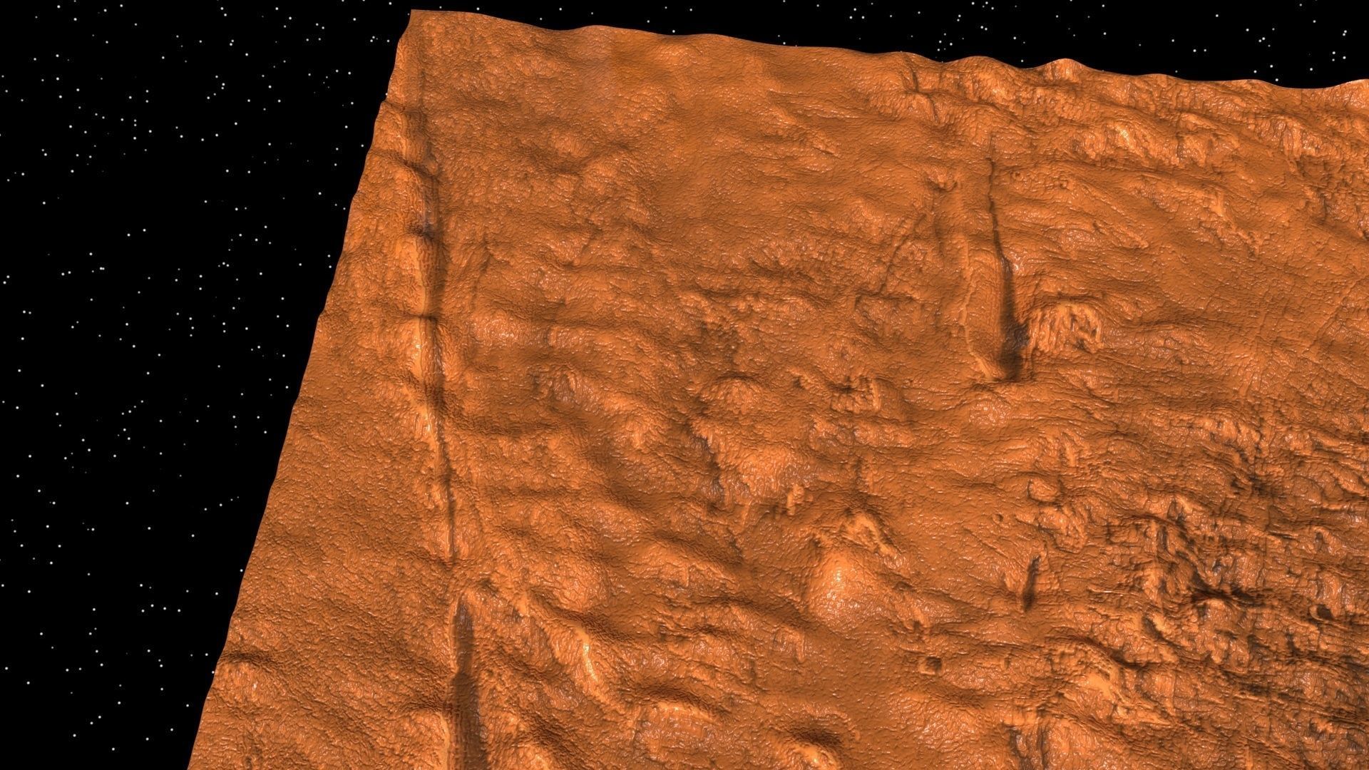 Mars Volcano 3D model_3