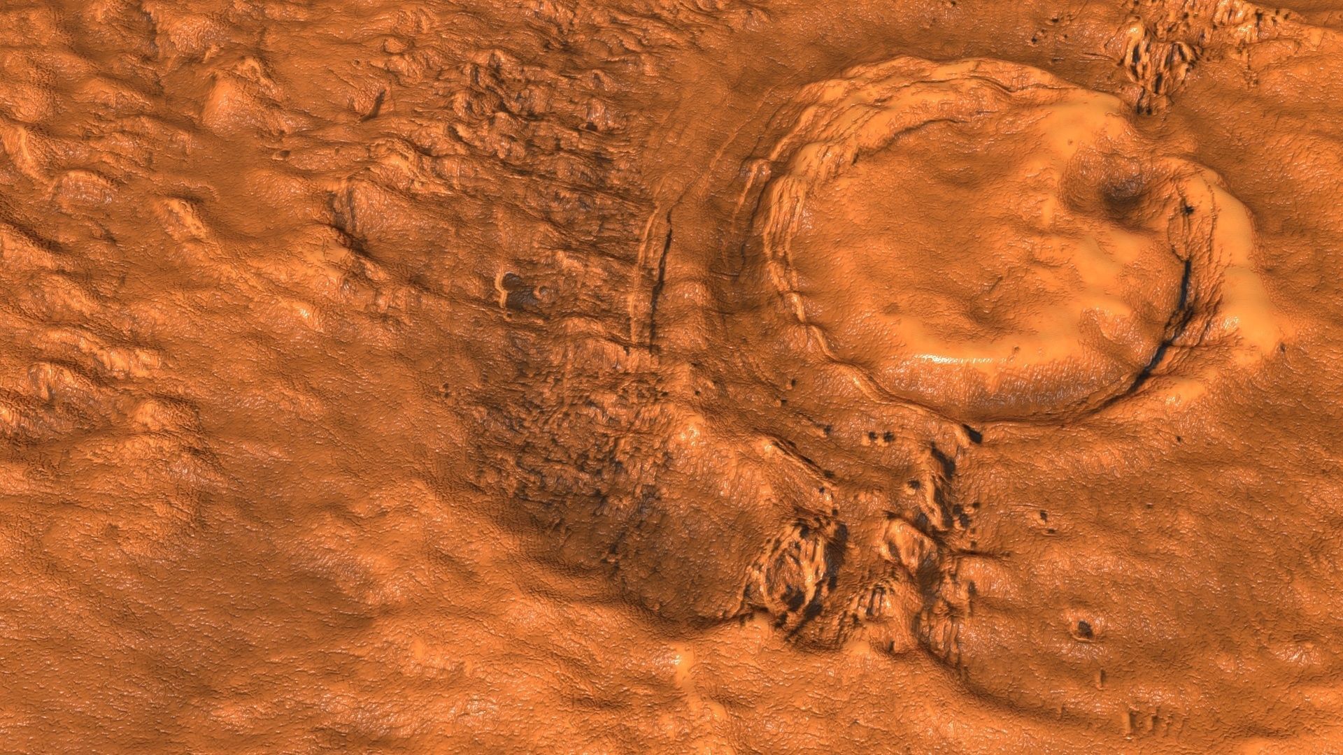 Mars Volcano 3D model_7
