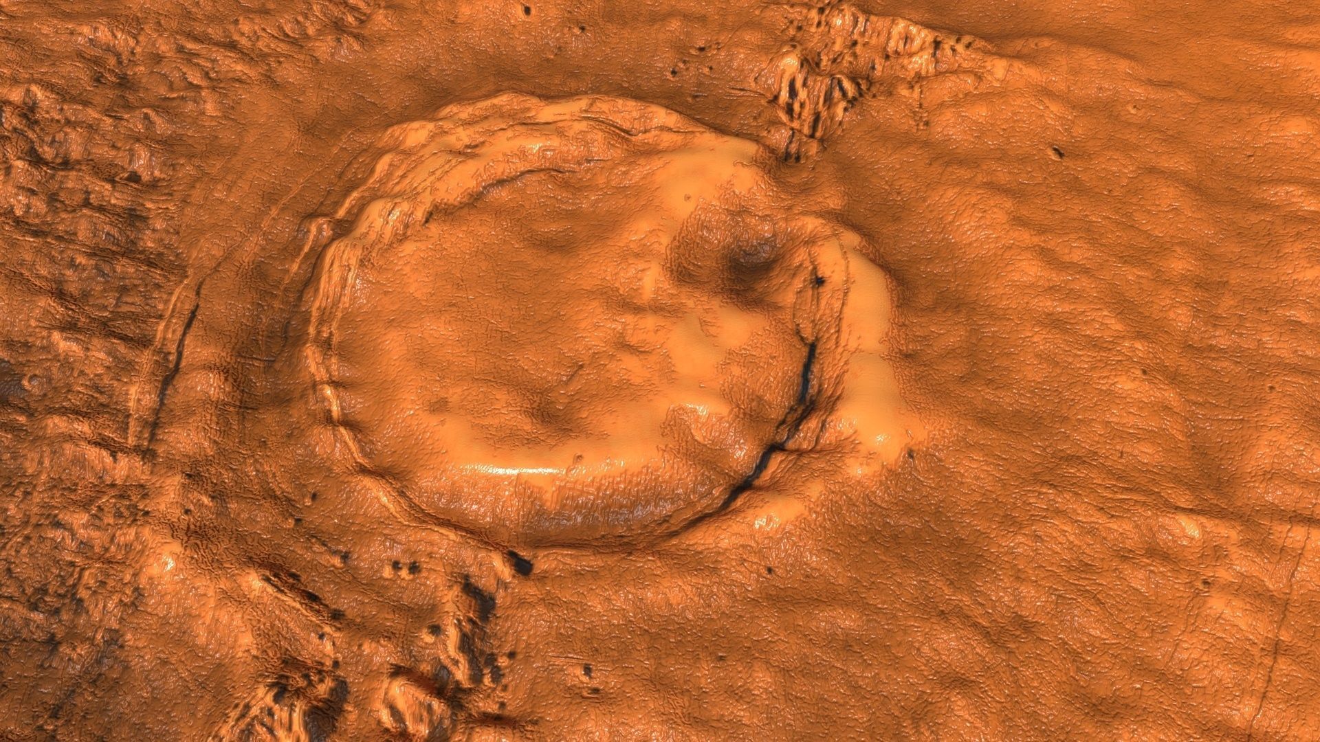 Mars Volcano 3D model_1