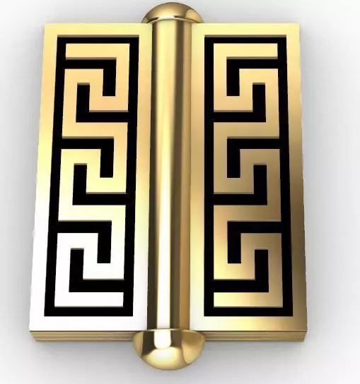 Lock bracelet or necklace clasp  3D print model_0