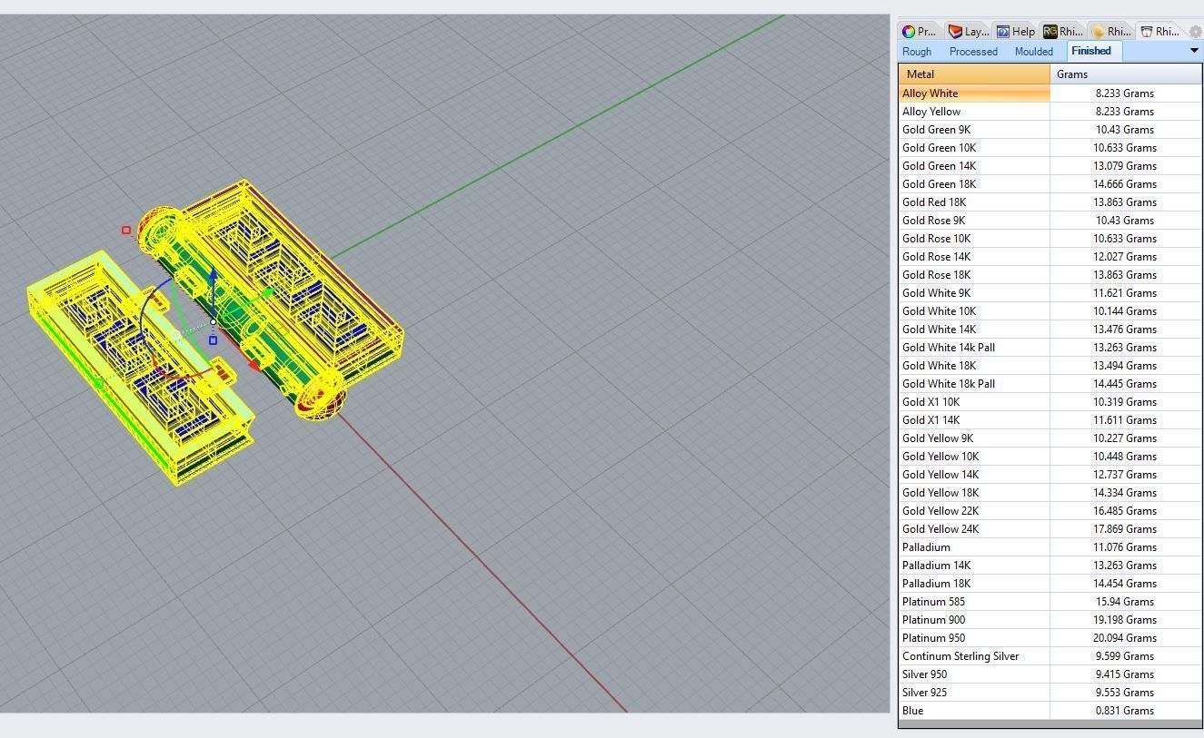 Lock bracelet or necklace clasp  3D print model_10