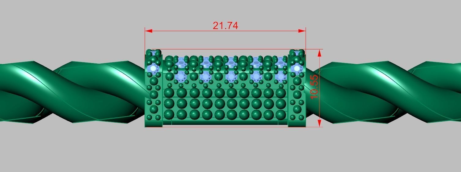 Bracelet model 3D printable model 0031-15 3D print model_20